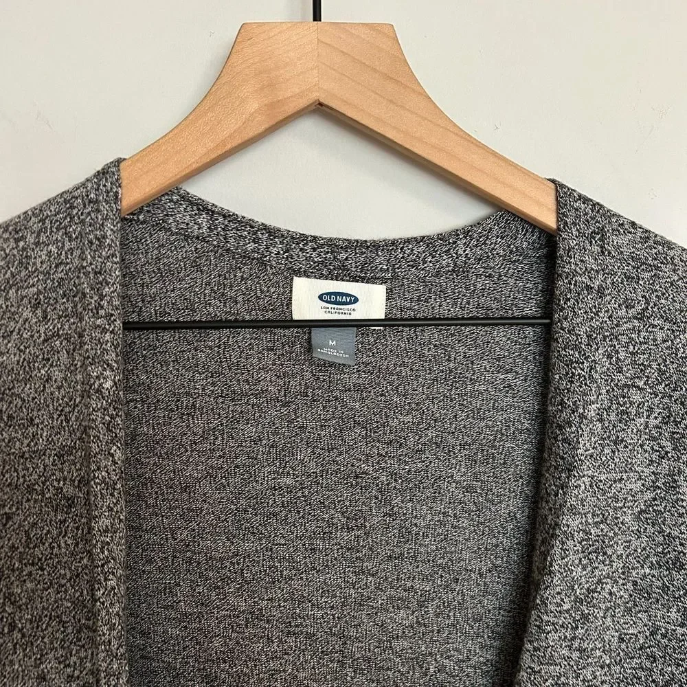 Old Navy Long-Line Open-Front Sweater - Grey